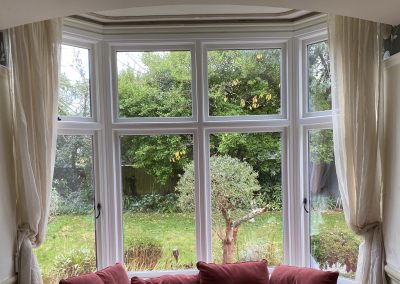 Hardwood bay window