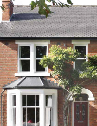 Timber alternative uPVC sash window
