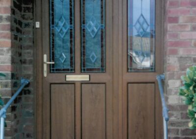 uPVC front door with side panel